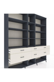 Hyperion Dolap 12 Raflı 6 Çekmeceli 220x44x243 - S553M019V16B