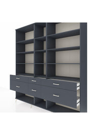 Hyperion Dolap 12 Raflı 6 Çekmeceli 220x44x243 - S553M019V17B