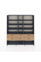 Hyperion Dolap 12 Raflı 6 Çekmeceli 220x44x243 - S553M019V18B