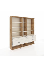 Hyperion Dolap 12 Raflı 6 Çekmeceli 220x44x243 - S553M019V22B