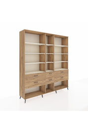 Hyperion Dolap 12 Raflı 6 Çekmeceli 220x44x243 - S553M019V24B