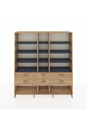 Hyperion Dolap 12 Raflı 6 Çekmeceli 220x44x243 - S553M019V27B