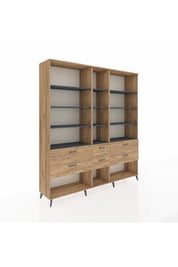 Hyperion Dolap 12 Raflı 6 Çekmeceli 220x44x243 - S553M019V27B