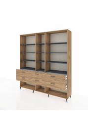 Hyperion Dolap 12 Raflı 6 Çekmeceli 220x44x243 - S553M019V27B