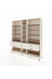 Hyperion Dolap 19 Raflı 8 Çekmeceli 220x44x243 Aytaşı-Çam/Aytaşı