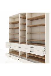 Hyperion Dolap 19 Raflı 8 Çekmeceli 220x44x243 Aytaşı-Çam/Aytaşı