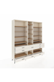 Hyperion Dolap 19 Raflı 8 Çekmeceli 220x44x243 Aytaşı-Çam/Aytaşı