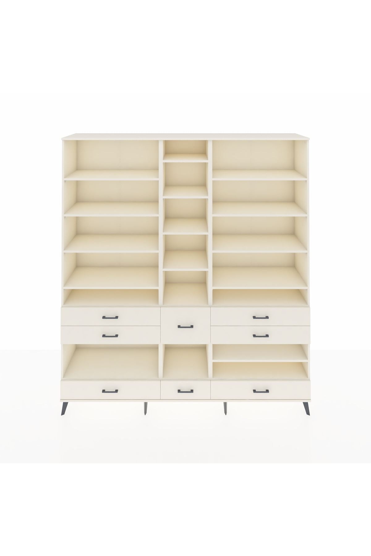 Hyperion Dolap 19 Raflı 8 Çekmeceli 220x44x243 Aytaşı-Aytaşı/Aytaşı