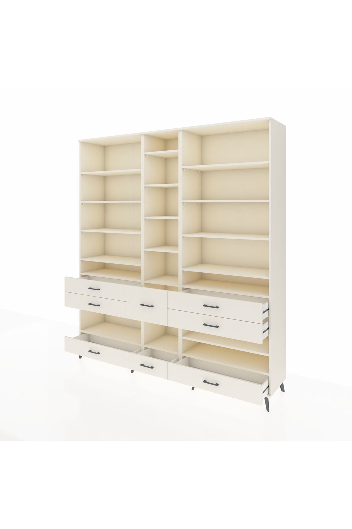 Hyperion Dolap 19 Raflı 8 Çekmeceli 220x44x243 Aytaşı-Aytaşı/Aytaşı