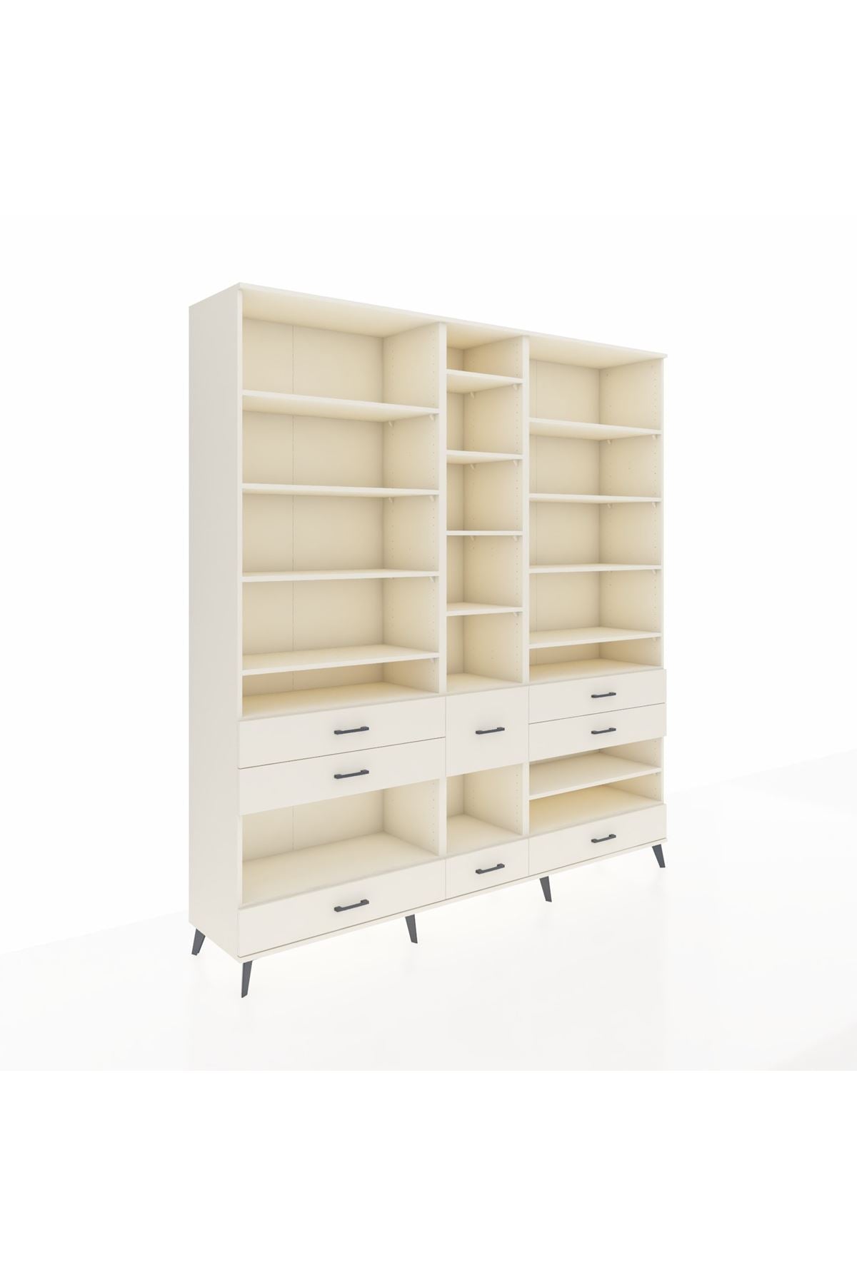 Hyperion Dolap 19 Raflı 8 Çekmeceli 220x44x243 Aytaşı-Aytaşı/Aytaşı