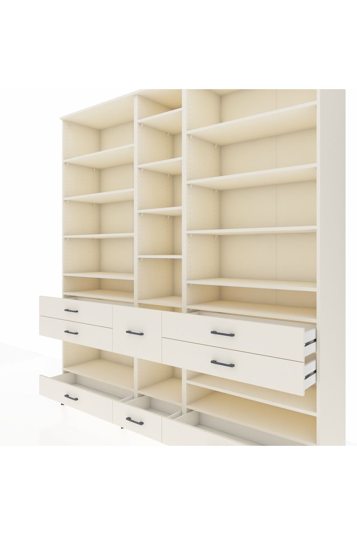 Hyperion Dolap 19 Raflı 8 Çekmeceli 220x44x243 Aytaşı-Aytaşı/Aytaşı