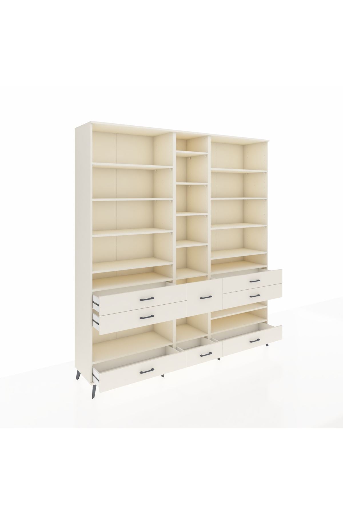 Hyperion Dolap 19 Raflı 8 Çekmeceli 220x44x243 Aytaşı-Aytaşı/Aytaşı