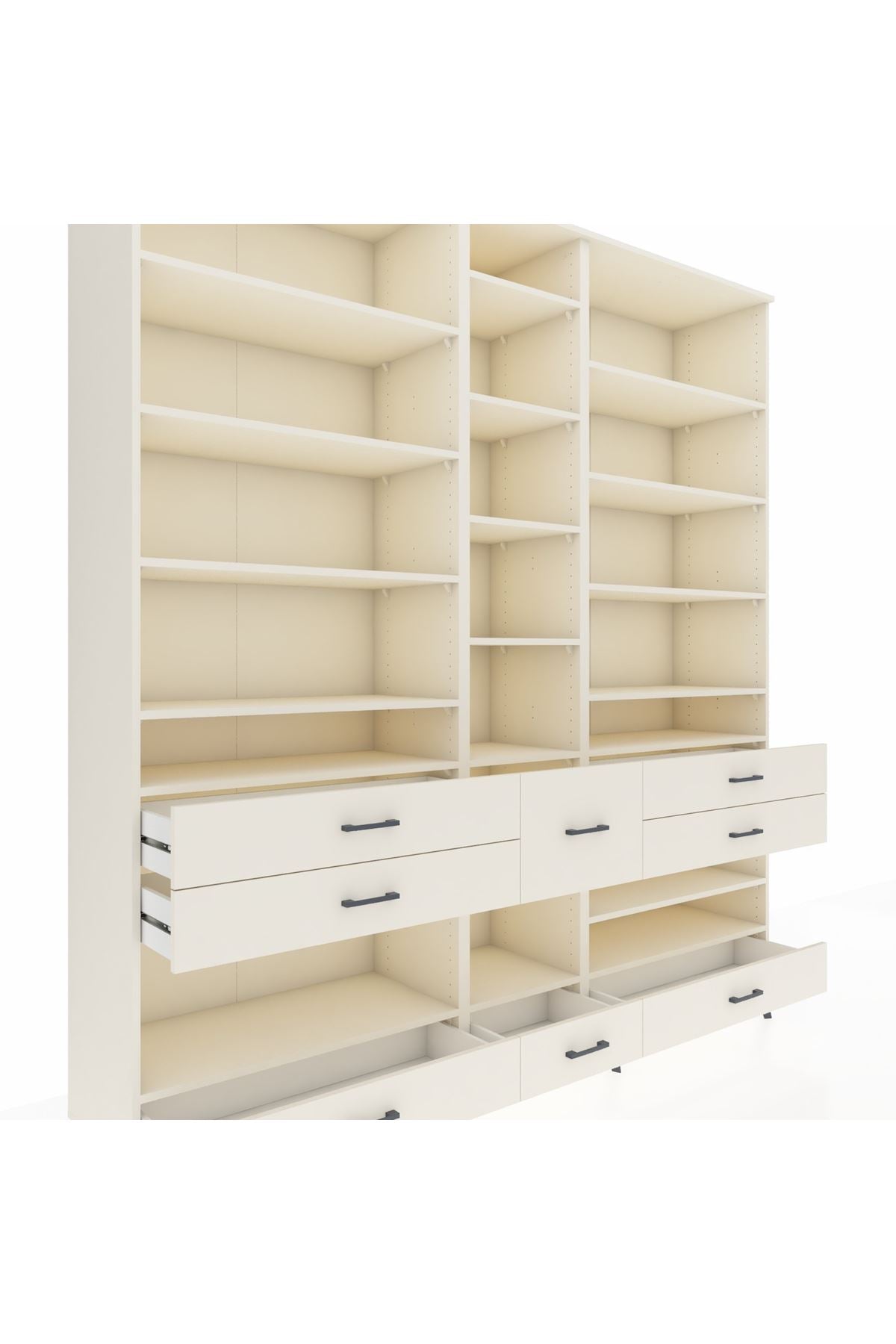 Hyperion Dolap 19 Raflı 8 Çekmeceli 220x44x243 Aytaşı-Aytaşı/Aytaşı