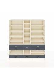 Hyperion Dolap 19 Raflı 8 Çekmeceli 220x44x243 Aytaşı-Aytaşı/Antrasit