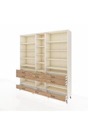 Hyperion Dolap 19 Raflı 8 Çekmeceli 220x44x243 Aytaşı-Aytaşı/Çam