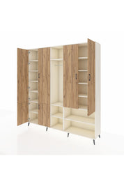 Hyperion Dolap 15 Raflı 5 Kapaklı Tek Askılı 220x44x243 - S553M021V01B