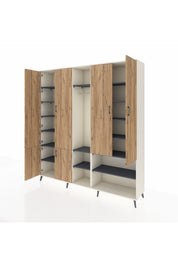 Hyperion Dolap 15 Raflı 5 Kapaklı Tek Askılı 220x44x243 - S553M021V02B