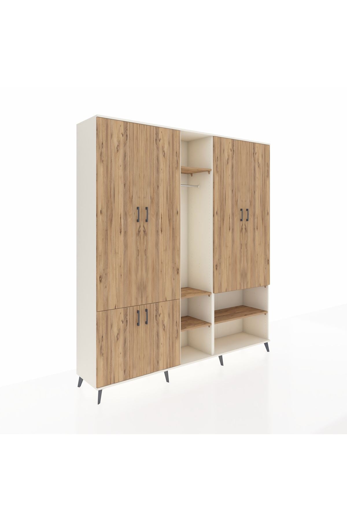 Hyperion Dolap 15 Raflı 5 Kapaklı Tek Askılı 220x44x243 - S553M021V03B