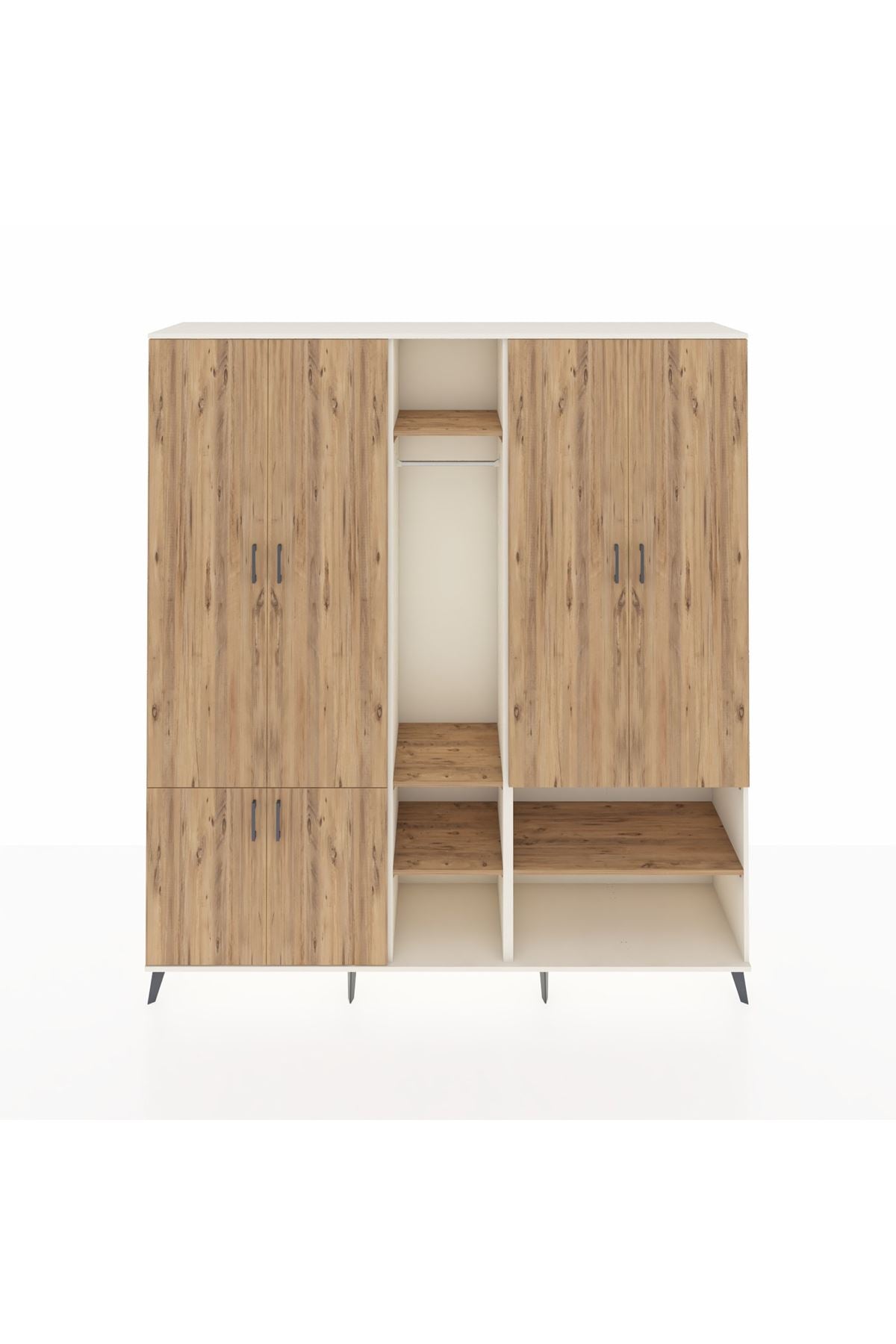 Hyperion Dolap 15 Raflı 5 Kapaklı Tek Askılı 220x44x243 - S553M021V03B