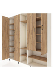 Hyperion Dolap 15 Raflı 5 Kapaklı Tek Askılı 220x44x243 - S553M021V03B