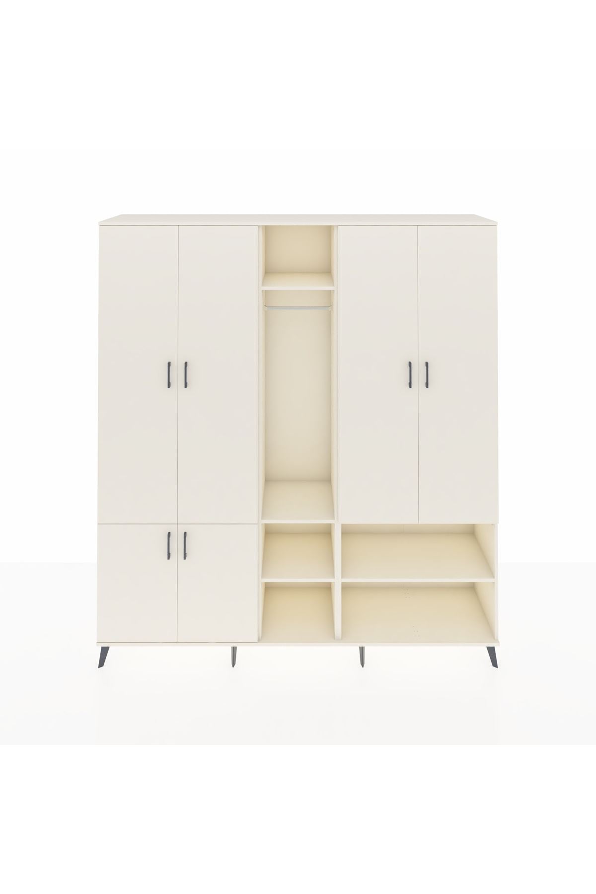 Hyperion Dolap 15 Raflı 5 Kapaklı Tek Askılı 220x44x243 - S553M021V04B