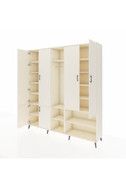 Hyperion Dolap 15 Raflı 5 Kapaklı Tek Askılı 220x44x243 - S553M021V04B
