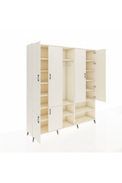 Hyperion Dolap 15 Raflı 5 Kapaklı Tek Askılı 220x44x243 - S553M021V04B