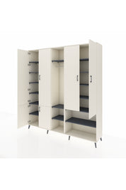 Hyperion Dolap 15 Raflı 5 Kapaklı Tek Askılı 220x44x243 - S553M021V05B