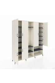 Hyperion Dolap 15 Raflı 5 Kapaklı Tek Askılı 220x44x243 - S553M021V05B