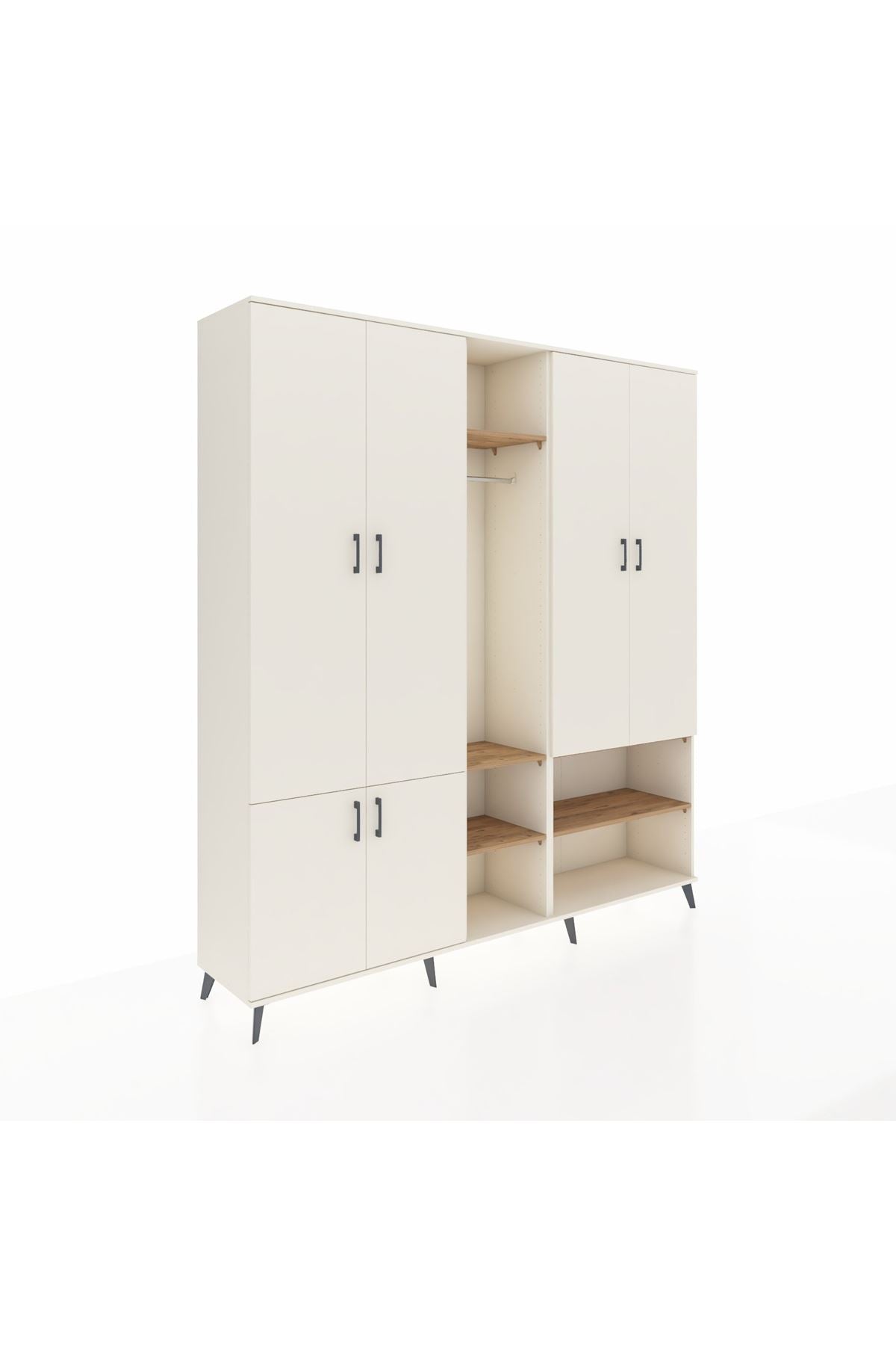 Hyperion Dolap 15 Raflı 5 Kapaklı Tek Askılı 220x44x243 - S553M021V06B