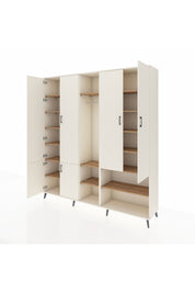 Hyperion Dolap 15 Raflı 5 Kapaklı Tek Askılı 220x44x243 - S553M021V06B