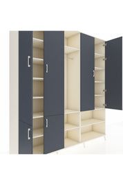 Hyperion Dolap 15 Raflı 5 Kapaklı Tek Askılı 220x44x243 - S553M021V07B