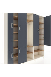 Hyperion Dolap 15 Raflı 5 Kapaklı Tek Askılı 220x44x243 - S553M021V09B