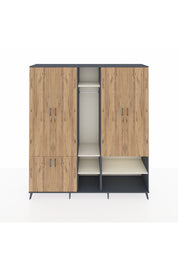 Hyperion Dolap 15 Raflı 5 Kapaklı Tek Askılı 220x44x243 - S553M021V10B