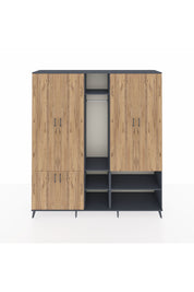 Hyperion Dolap 15 Raflı 5 Kapaklı Tek Askılı 220x44x243 - S553M021V11B