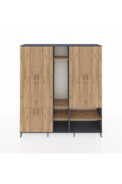 Hyperion Dolap 15 Raflı 5 Kapaklı Tek Askılı 220x44x243 - S553M021V12B