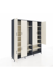 Hyperion Dolap 15 Raflı 5 Kapaklı Tek Askılı 220x44x243 - S553M021V13B