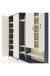 Hyperion Dolap 15 Raflı 5 Kapaklı Tek Askılı 220x44x243 - S553M021V13B