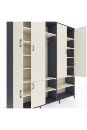 Hyperion Dolap 15 Raflı 5 Kapaklı Tek Askılı 220x44x243 - S553M021V13B