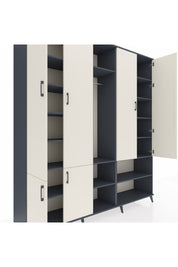 Hyperion Dolap 15 Raflı 5 Kapaklı Tek Askılı 220x44x243 - S553M021V14B