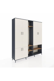 Hyperion Dolap 15 Raflı 5 Kapaklı Tek Askılı 220x44x243 - S553M021V15B