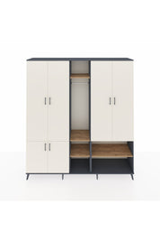 Hyperion Dolap 15 Raflı 5 Kapaklı Tek Askılı 220x44x243 - S553M021V15B