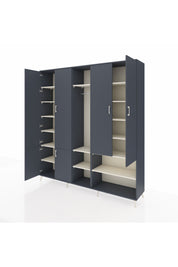 Hyperion Dolap 15 Raflı 5 Kapaklı Tek Askılı 220x44x243 - S553M021V16B