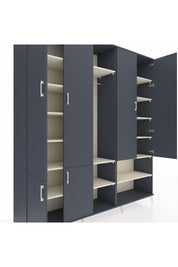 Hyperion Dolap 15 Raflı 5 Kapaklı Tek Askılı 220x44x243 - S553M021V16B