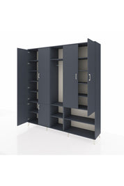 Hyperion Dolap 15 Raflı 5 Kapaklı Tek Askılı 220x44x243 - S553M021V17B