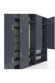 Hyperion Dolap 15 Raflı 5 Kapaklı Tek Askılı 220x44x243 - S553M021V17B