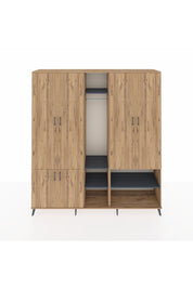 Hyperion Dolap 15 Raflı 5 Kapaklı Tek Askılı 220x44x243 - S553M021V20B