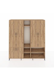 Hyperion Dolap 15 Raflı 5 Kapaklı Tek Askılı 220x44x243 - S553M021V21B