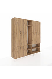 Hyperion Dolap 15 Raflı 5 Kapaklı Tek Askılı 220x44x243 - S553M021V21B