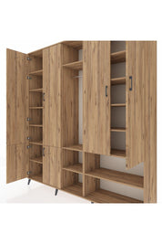 Hyperion Dolap 15 Raflı 5 Kapaklı Tek Askılı 220x44x243 - S553M021V21B